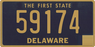 DE license plate 59174