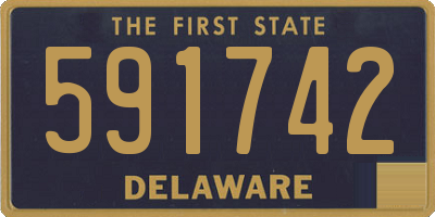 DE license plate 591742