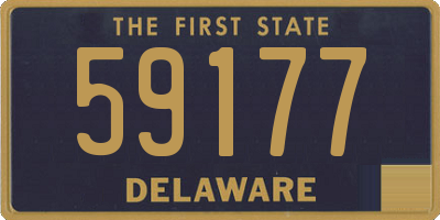 DE license plate 59177