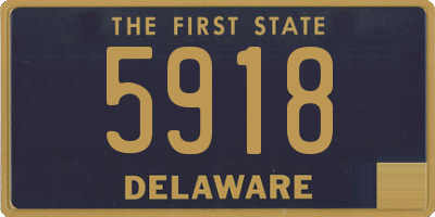 DE license plate 5918