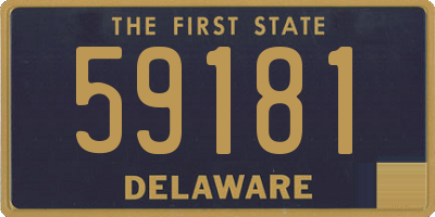 DE license plate 59181