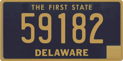 DE license plate 59182