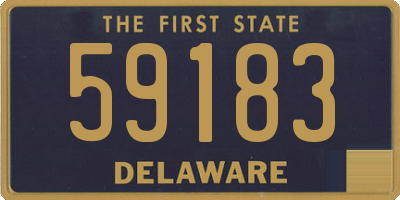 DE license plate 59183