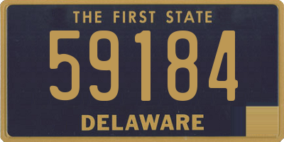 DE license plate 59184