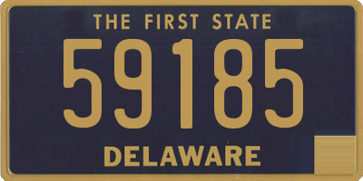 DE license plate 59185