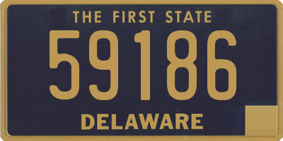 DE license plate 59186