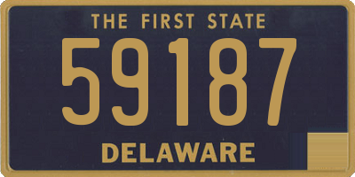 DE license plate 59187