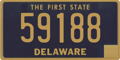 DE license plate 59188