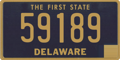 DE license plate 59189