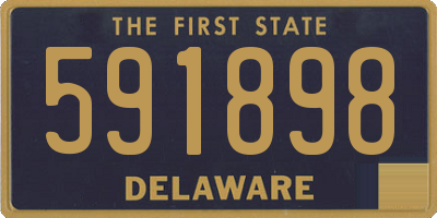 DE license plate 591898