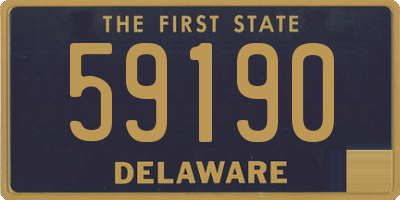 DE license plate 59190