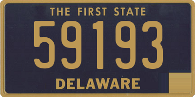 DE license plate 59193