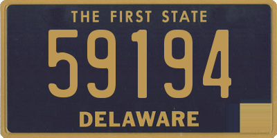 DE license plate 59194