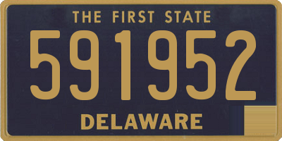 DE license plate 591952
