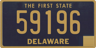 DE license plate 59196