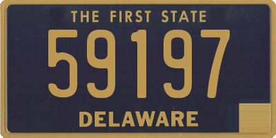 DE license plate 59197