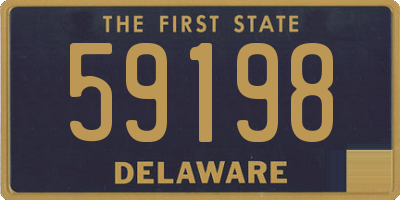 DE license plate 59198