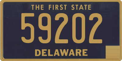 DE license plate 59202