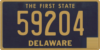 DE license plate 59204