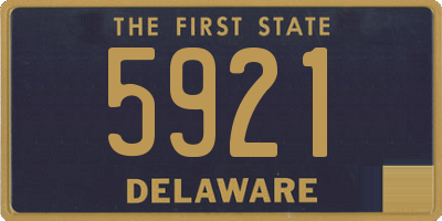 DE license plate 5921