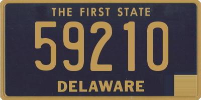 DE license plate 59210