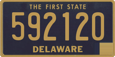 DE license plate 592120