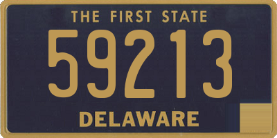 DE license plate 59213