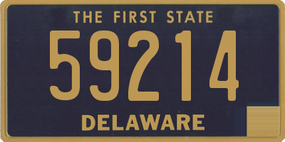 DE license plate 59214
