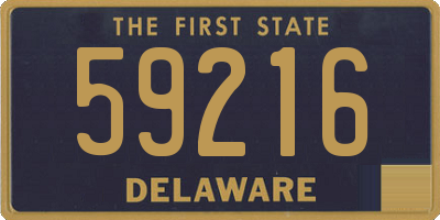 DE license plate 59216