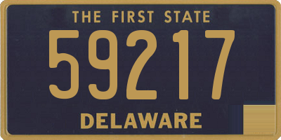 DE license plate 59217