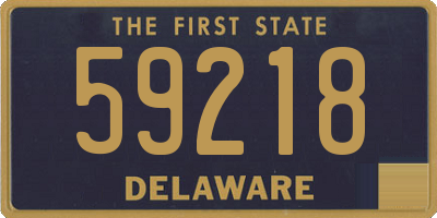 DE license plate 59218