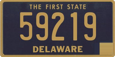 DE license plate 59219