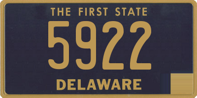 DE license plate 5922