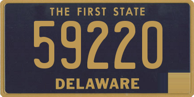 DE license plate 59220