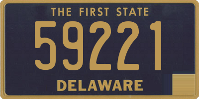 DE license plate 59221