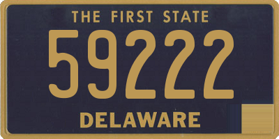 DE license plate 59222