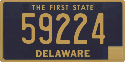 DE license plate 59224