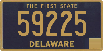 DE license plate 59225