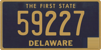 DE license plate 59227