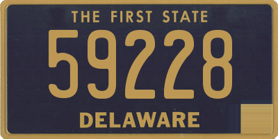DE license plate 59228