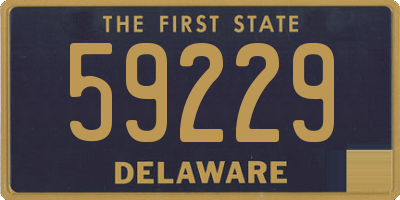 DE license plate 59229