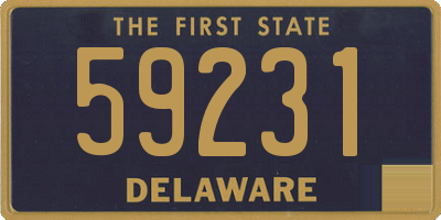 DE license plate 59231