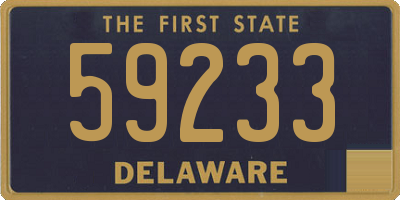 DE license plate 59233