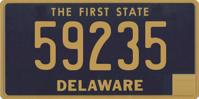 DE license plate 59235