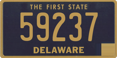 DE license plate 59237