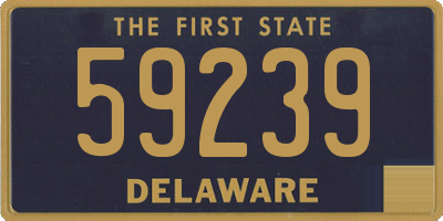 DE license plate 59239