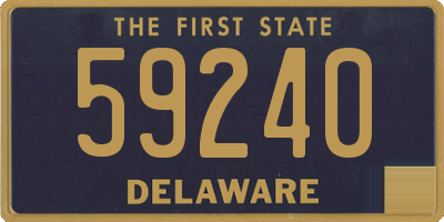 DE license plate 59240