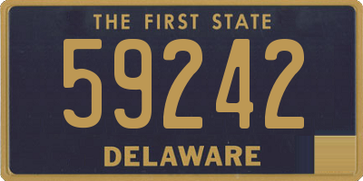 DE license plate 59242
