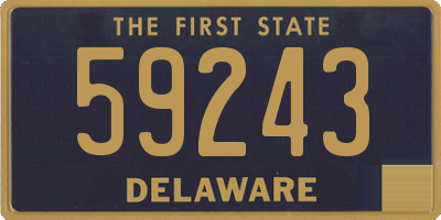 DE license plate 59243