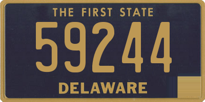 DE license plate 59244